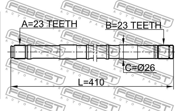 Febest 0212-B14LH - Planetara parts5.com