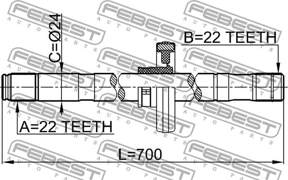 Febest 0212-B10ATRH - Planetara parts5.com