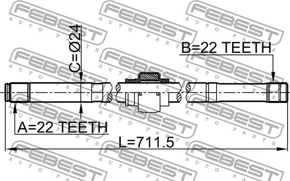 Febest 0212-B10MTRH - Planetara parts5.com