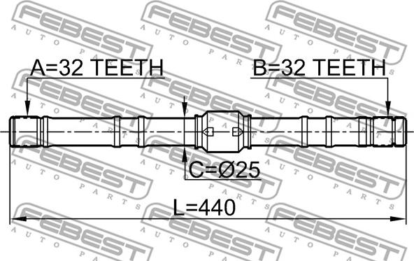 Febest 0212-SR20RH - Planetara parts5.com