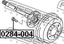 Febest 0284-004 - Bolt roata parts5.com