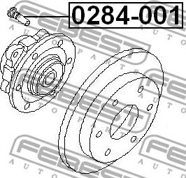 Febest 0284-001 - Wheel Stud parts5.com