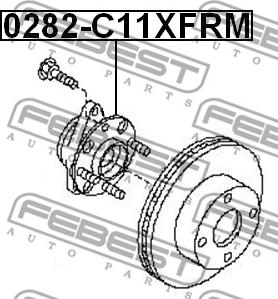 Febest 0282-C11XFRM - Butuc roata parts5.com