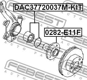 Febest DAC37720037M-KIT - Komplet ležaja točka parts5.com