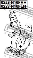 Febest 0228-N16FLH - Articulatie directie, suspensie roata parts5.com