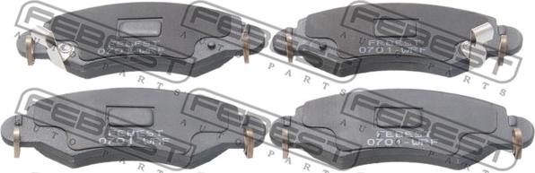 Febest 0701-WRF - Set placute frana,frana disc parts5.com