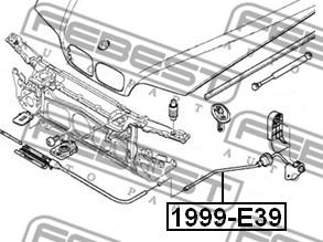 Febest 1999-E39 - Cablu, capota motor parts5.com