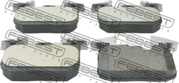 Febest 1901-F20F - Set placute frana,frana disc parts5.com