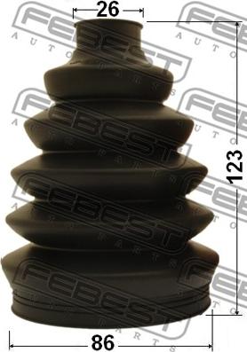 Febest 1917P-E70 - Fuelle, árbol de transmisión parts5.com