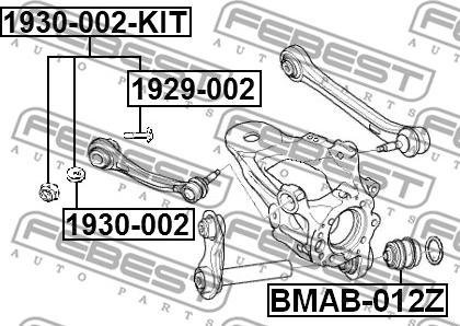 Febest 1929-002-KIT - Surub corectare inclinare parts5.com