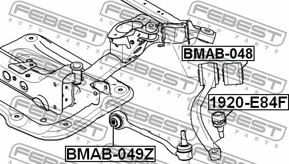 Febest BMAB-049Z - Suport,trapez parts5.com