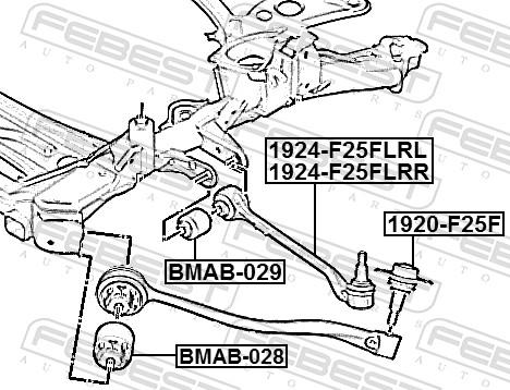 Febest 1920-F25F - Trag / Führungsgelenk parts5.com