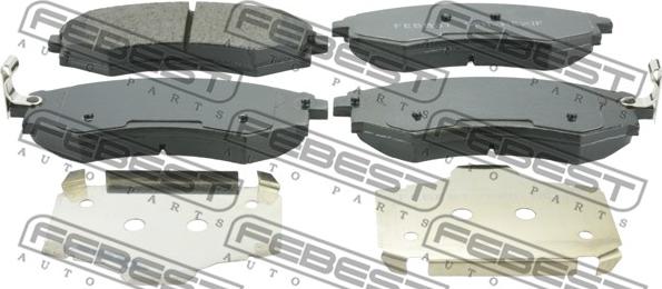 Febest 1401-REXIF - Set placute frana,frana disc parts5.com