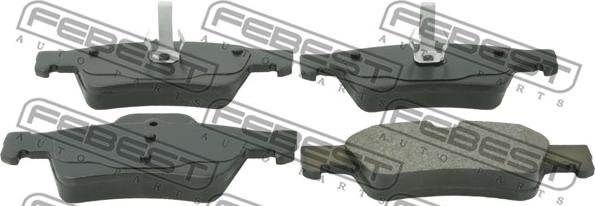 Febest 1601-211R - Zestaw klocków hamulcowych, hamulce tarczowe parts5.com