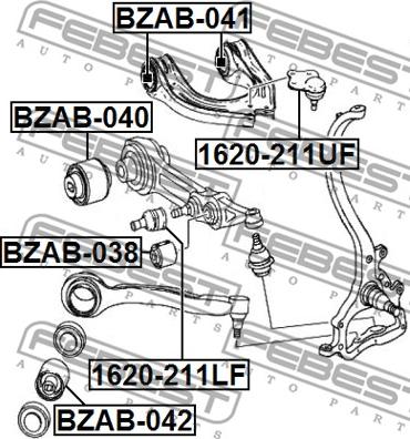 Febest 1620-211LF - Pallonivel parts5.com