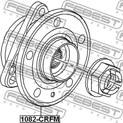 Febest 1082-CRFM - Piasta koła parts5.com