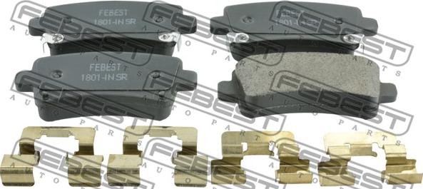 Febest 1801-INSR - Set placute frana,frana disc parts5.com