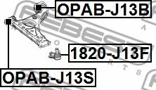 Febest 1820-J13F - Nosilni zgib / vodilni zgib parts5.com