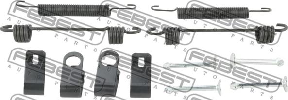 Febest 1204-SONR-KIT - Set accesorii, saboti frana parcare parts5.com