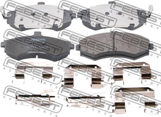 Febest 1201-LANF - Set placute frana,frana disc parts5.com