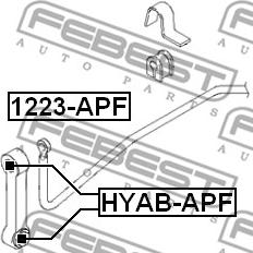 Febest HYAB-APF - Lagar, fixare ax parts5.com