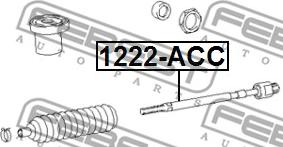 Febest 1222-ACC - Aksialni zgib, jarmski drog parts5.com