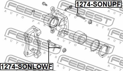 Febest 1274-SONUPF - Vodilni cep, Sedlo zavore parts5.com