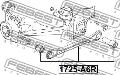 Febest 1725-A6R - Bras de liaison, suspension de roue parts5.com