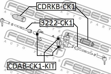 Febest 3222-CK1 - Articulación axial, barra de acoplamiento parts5.com