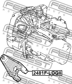 Febest 2481F-LOGII - Vysouvací vidlice, spojka parts5.com