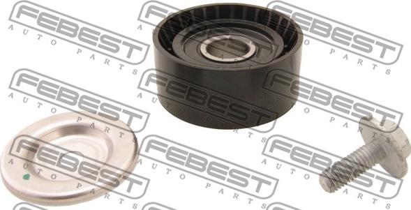 Febest 2487-001 - Τροχαλία παρέκκλισης, ιμάντας poly-V parts5.com