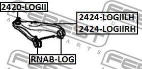 Febest 2420-LOGII - Nosilni zgib / vodilni zgib parts5.com