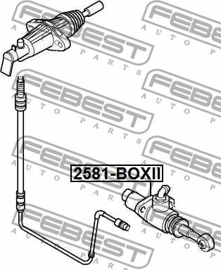 Febest 2581-BOXII - Geberzylinder, Kupplung parts5.com