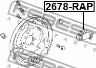 Febest 2678-RAP - Wheel Brake Cylinder parts5.com