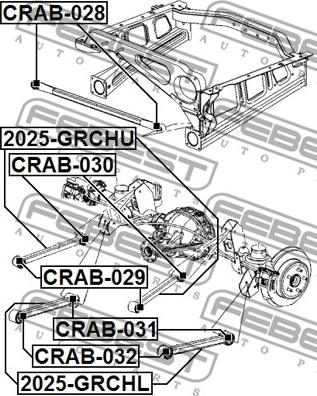 Febest 2025-GRCHU - Brat, suspensie roata parts5.com