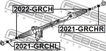 Febest 2021-GRCHR - Glava spone upravljača parts5.com