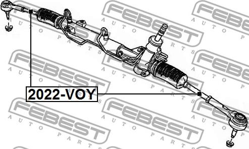 Febest 2022-VOY - Axiální kloub, příčné táhlo řízení parts5.com