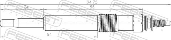 Febest 21642-003 - Glow Plug parts5.com