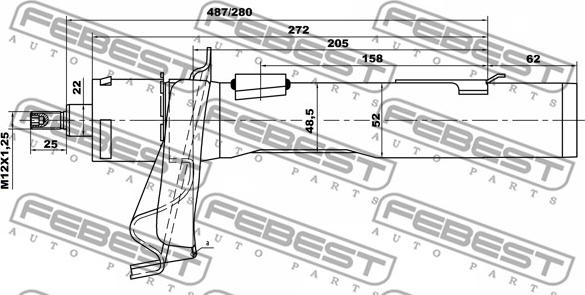 Febest 21665158FL - Amortiguador parts5.com