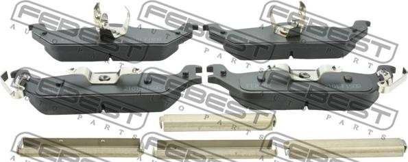 Febest 2101-F150R - Brake Pad Set, disc brake parts5.com