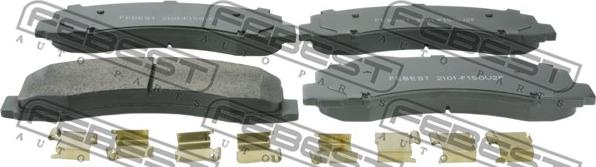 Febest 2101-F150V2F - Brake Pad Set, disc brake parts5.com