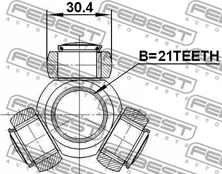 Febest 2116-FOC16 - Vetonivel parts5.com