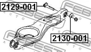 Febest 2130-001 - Miska odpływowa, korpus osi parts5.com