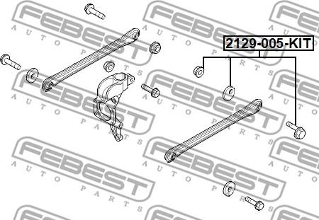 Febest 2129-005-KIT - Kallistumansäätöruuvi parts5.com