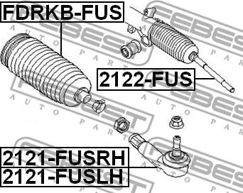 Febest 2122-FUS - Articulatie axiala, cap de bara parts5.com