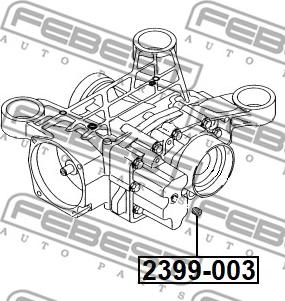 Febest 2399-003 - Navojni čep, karter parts5.com