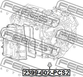 Febest 2399-002-PCS2 - Navojni čep, karter parts5.com