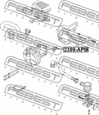 Febest 2399-APM - Depozitare, compresor aer comprimat parts5.com