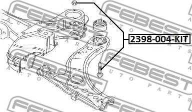 Febest 2398-004-KIT - Camber Correction Screw parts5.com