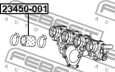 Febest 23450-001 - Przewód powietrza doładowującego parts5.com